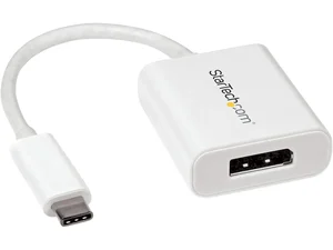 CDP2DPW | Startech WHITE USB-C TO DISPLAYPORT ADAPTER; 8K