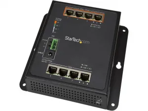 Startech IES81GPOEW Industrial 8 Port Gigabit Poe Switch Up To 30w Per