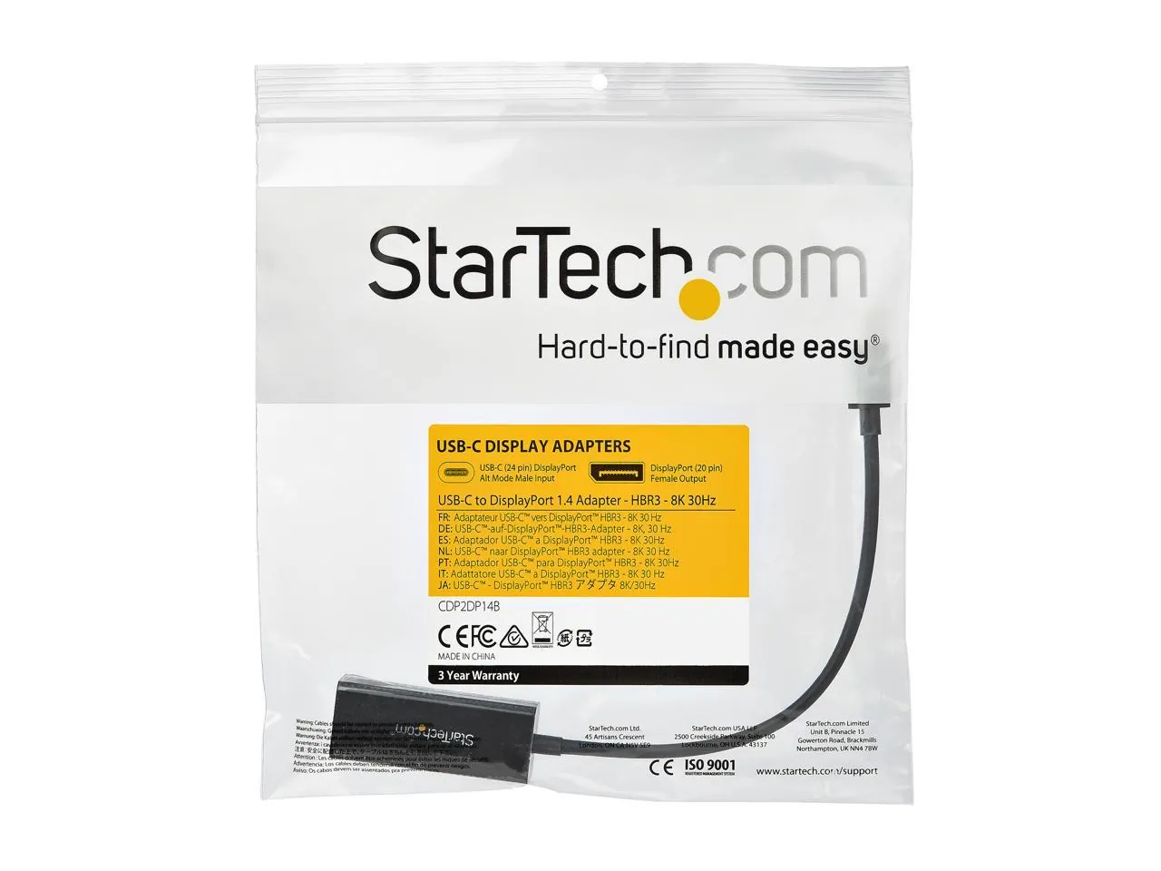 Startech CDP2DP14B Adpt   R