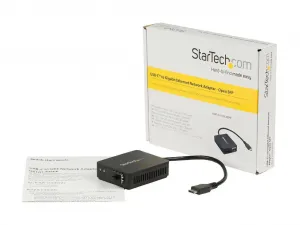 Startech US1GC30SFP Ac  Usb-c To Fiber Optic Converter Open Sfp Retail