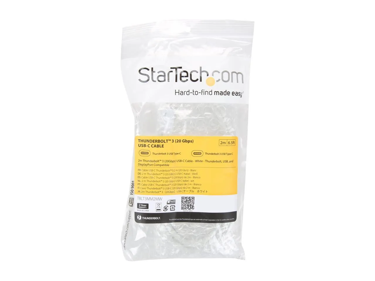 Startech TBLT3MM2MW Cable   R