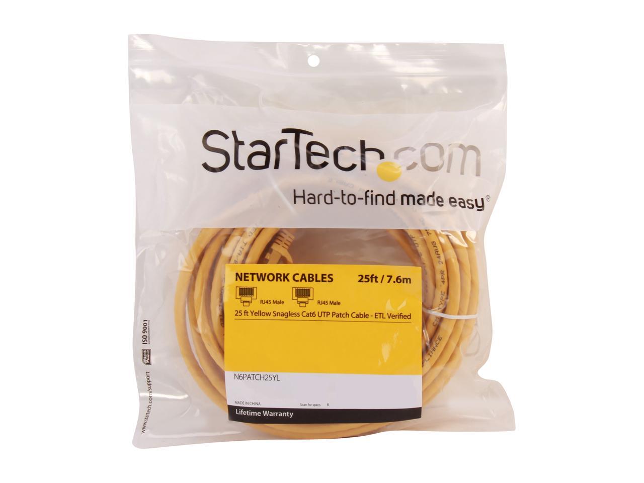 Startech N6PATCH25YL Ntwk Cable | R