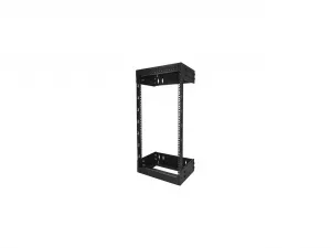 Startech RK15WALLOA .com 15u 19 Wall Mount Network Rack Open Adjustabl