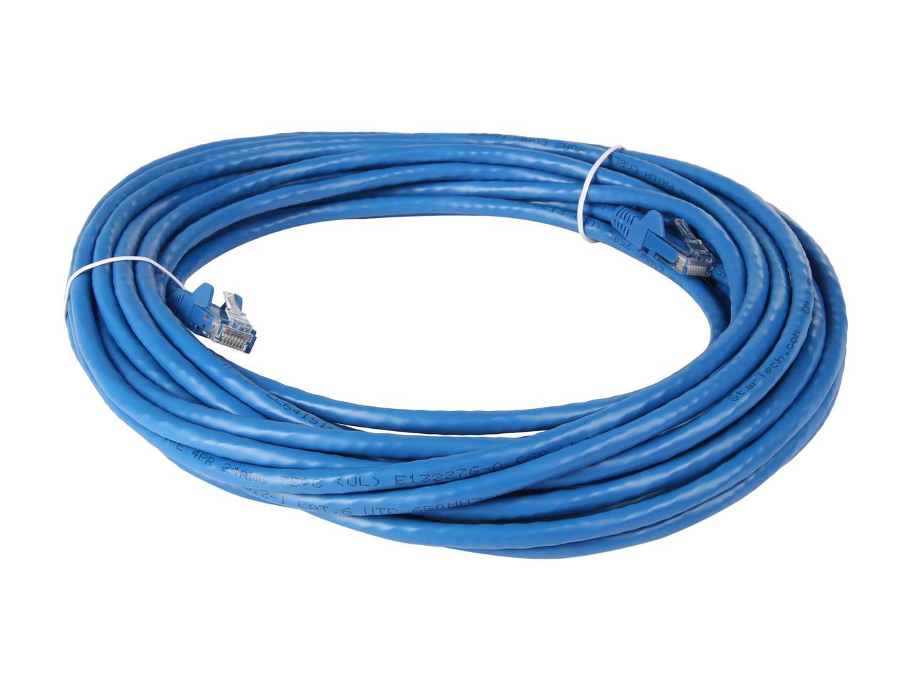 Startech N6PATCH30BL 30ft Blue Cat6 Ethernet Cable Delivers Multi Giga