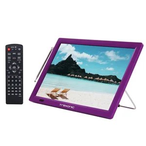 TRX-14D-PURPLE | Trexonic 14 Inch Portable LED TV with