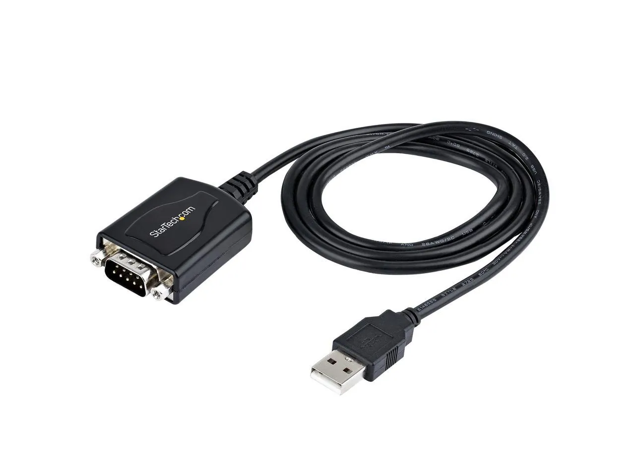 Startech 1P3FPC-USB-SERIAL 3ft Usb To Rs232 Db9 Serial Adapter Cable