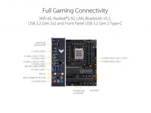 Asus TUFGAMINGX670E-PLUSWIFI Mb Tuf Gaming X670e-plus Wifi Amd Am5 Max