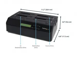 Startech SATDOCK4U3RE Usb 3 Esata Sata 1:3 Hdd Duplicator Dock