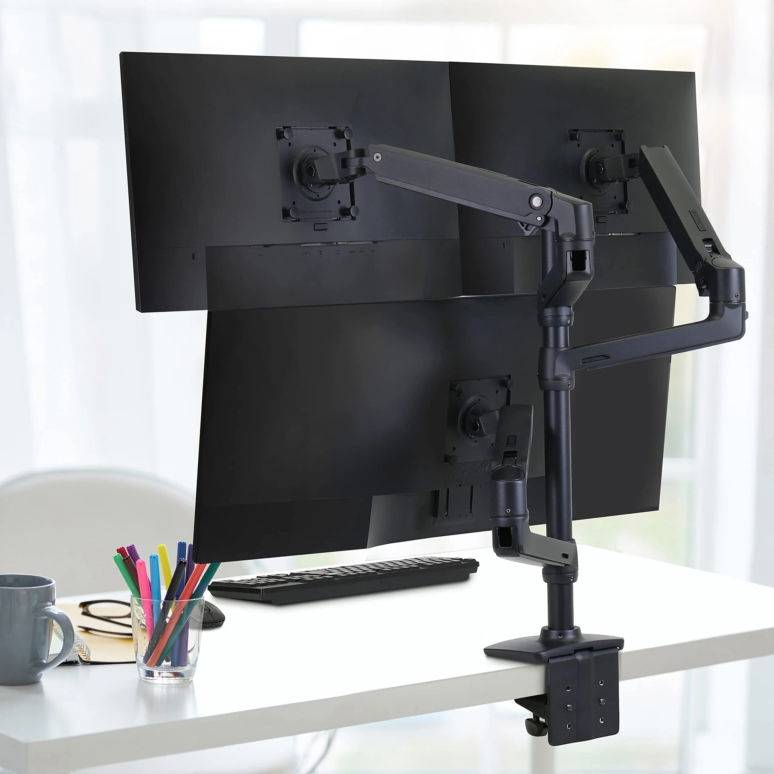 Ergotron 98-130-224 Lx Dual Stacking Arm Extension