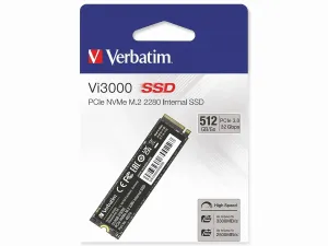 Verbatim 49374 512gb Vi3000 Pcie Nvme M.2 Ssd - 2yr Limited Warranty