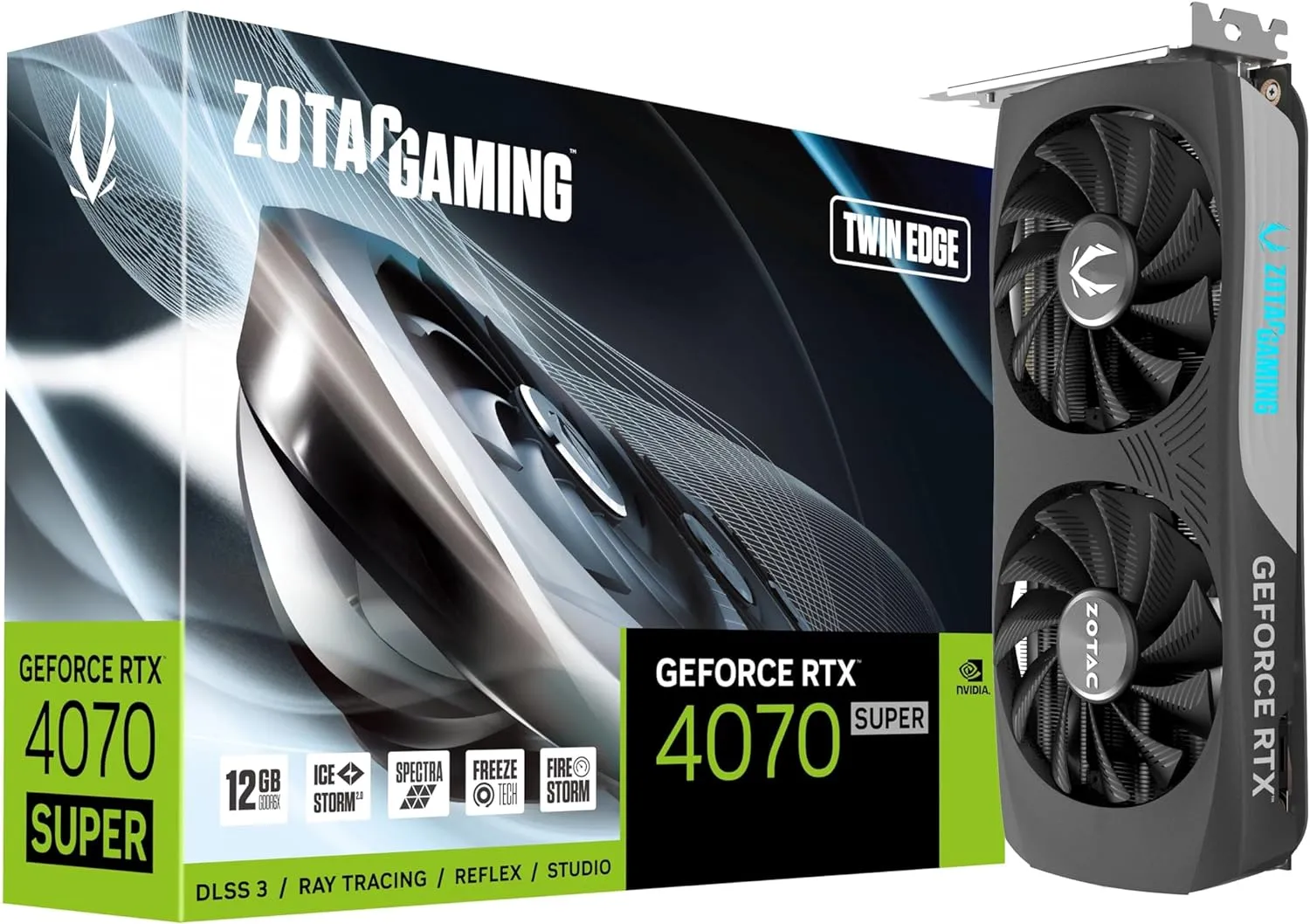 Zotac ZT-D40720E-10M Gaming Geforce Rtx 4070 Super Twin Edge Dlss 3 12