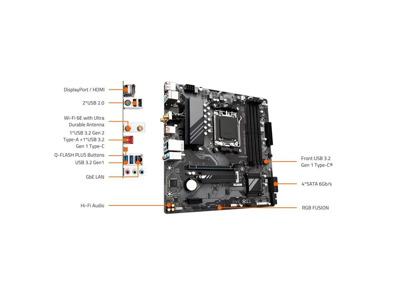 Gigabyte A620M GAMING X AX A620m Gaming X Ax Motherboard - Am5, Ddr5, 