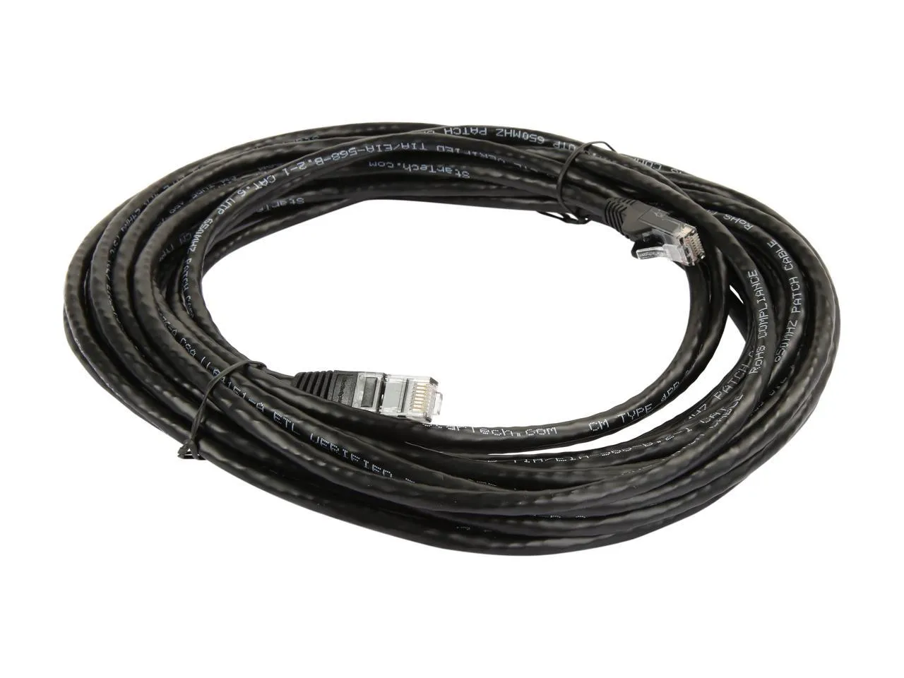 Startech N6PATCH30BK 30ft Black Cat6 Ethernet Cable Delivers Multi Gig