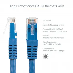 Startech C6PATCH100BL Blue Cat6 Utp Patch Cable