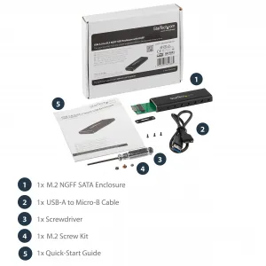 Startech SM2NGFFMBU33 Turn Your M.2 Sata Drive Into An Ultra-portable 