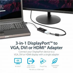 Startech DP2VGDVHD Connect A Displayport-equipped Pc To An Hdmi, Vga, 