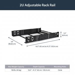 Startech UNIRAILS2U Mount 19 Servers Or Networking Hardware In Any Sta