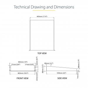 Startech CABSHELF22 2u 22