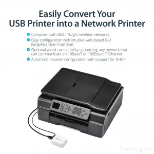 Startech PM1115UW Share A Standard Usb Printer With Multiple Users Sim