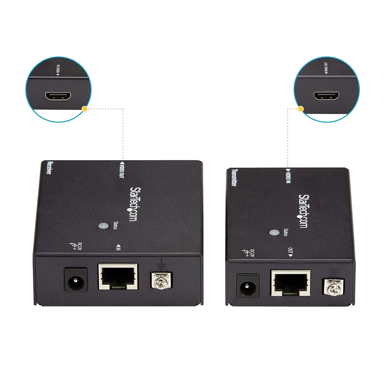 Startech ST121HDBTE Extend Hdmi Up To 230ft (70m) Over A Single Cat 5e