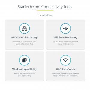 Startech USB3SDOCKHD Dual Monitor Docking Station With 6 Usb Ports And