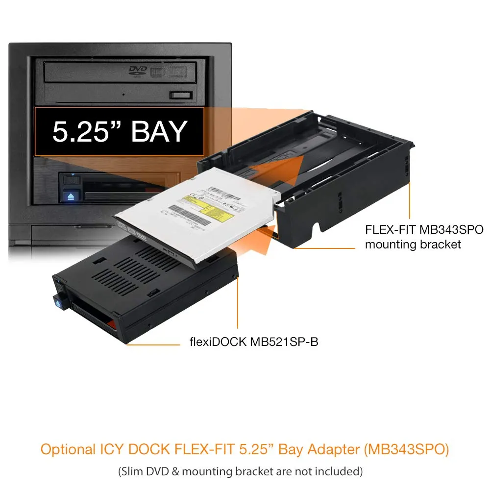 Icydock MB521SP-B Icy Dock Flexidock Mb521sp-b - Versatile Storage Dri