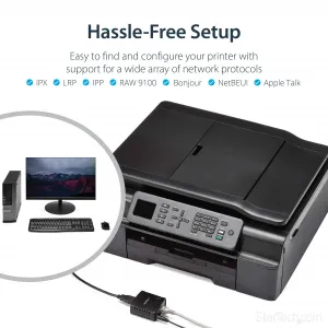 Startech PM1115U2 Share A Standard Usb Printer With Multiple Users Ove