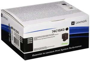 Original Lexmark 74C1SK0 Black Return Program Toner Cartridge (7000 Yi