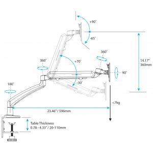 Startech ARMSLIM Articulating Monitor Arm Taa