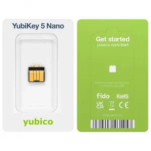 Yubico 5060408461457 5 Nano Two Factor Auth Sec Key