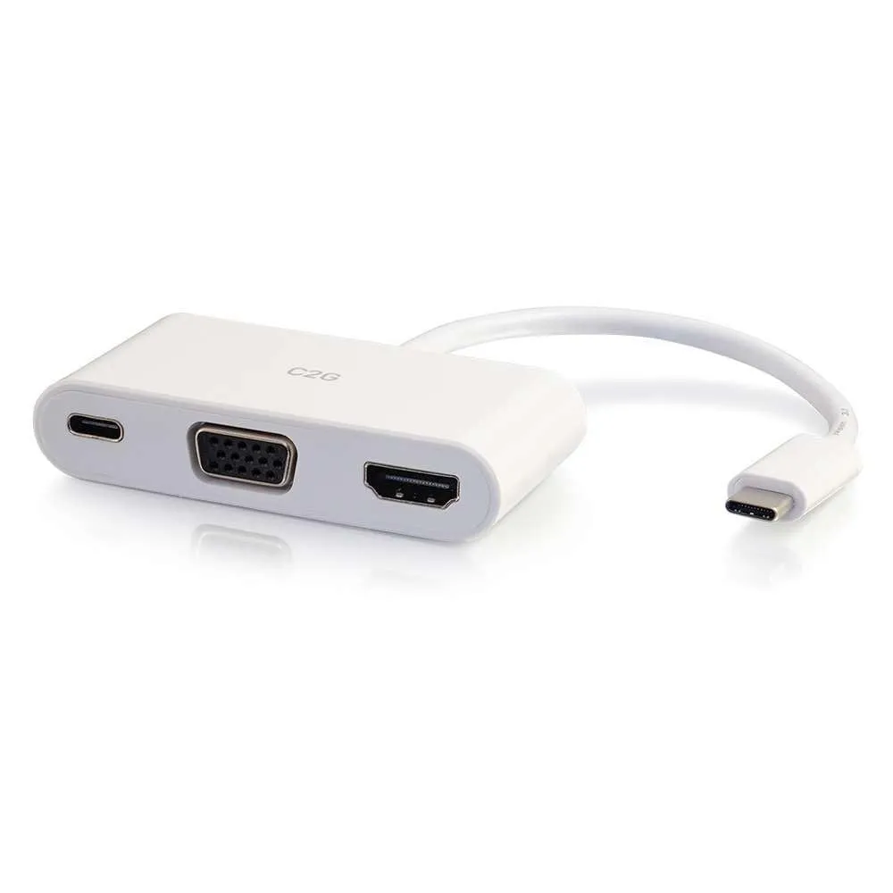 C2g 26885 Usb C To Hdmi Vga Adapter W P