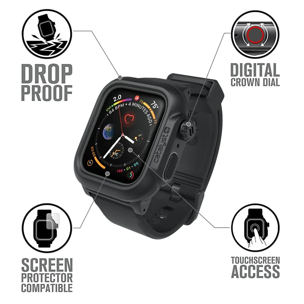 Well CAT44WAT4BLK Waterproof Case For 44mm Apple