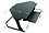 SD80B | 3m Black Corner Standing Desk with Gel Wrist Rest