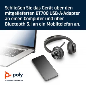 Poly 76U46AA Voyager Focus 2 Uc Usb-a