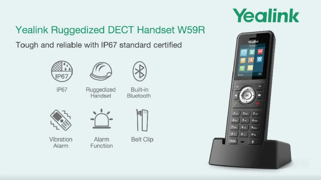 Yealink W59R Dect Cordless Handset