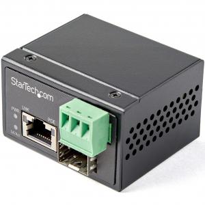 Used Startech IMC1GSFP30W Ac  Poe+ Industrial Fiber To Ethernet Media 