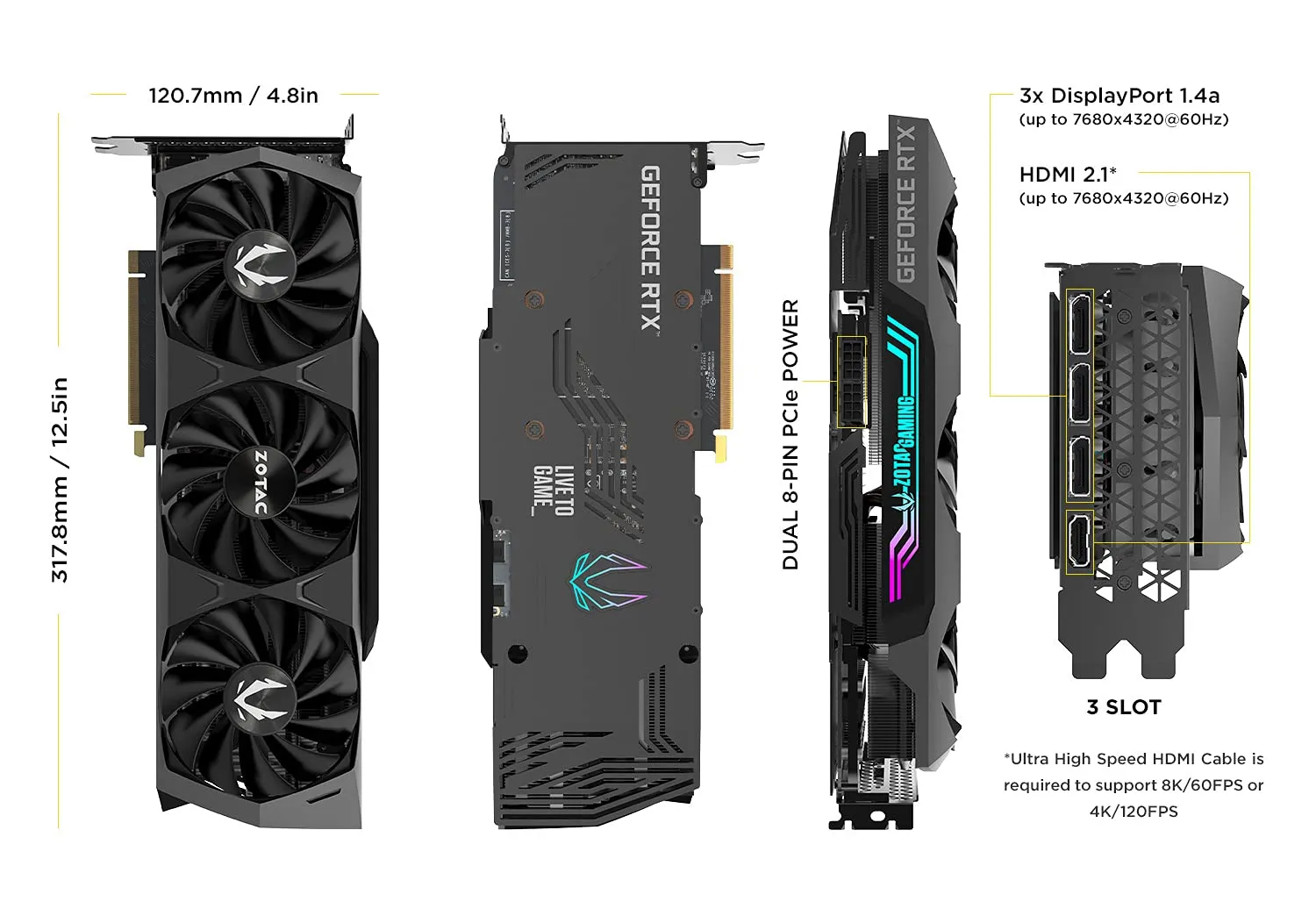 Zotac ZT-A30810D-10P Vcx Zt-a30810d-10p Geforce Rtx3080 Ti Trinity 12g