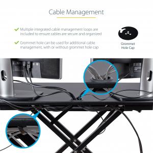 Startech ARMSTSCORNR Corner Stand Desk Convert Taa