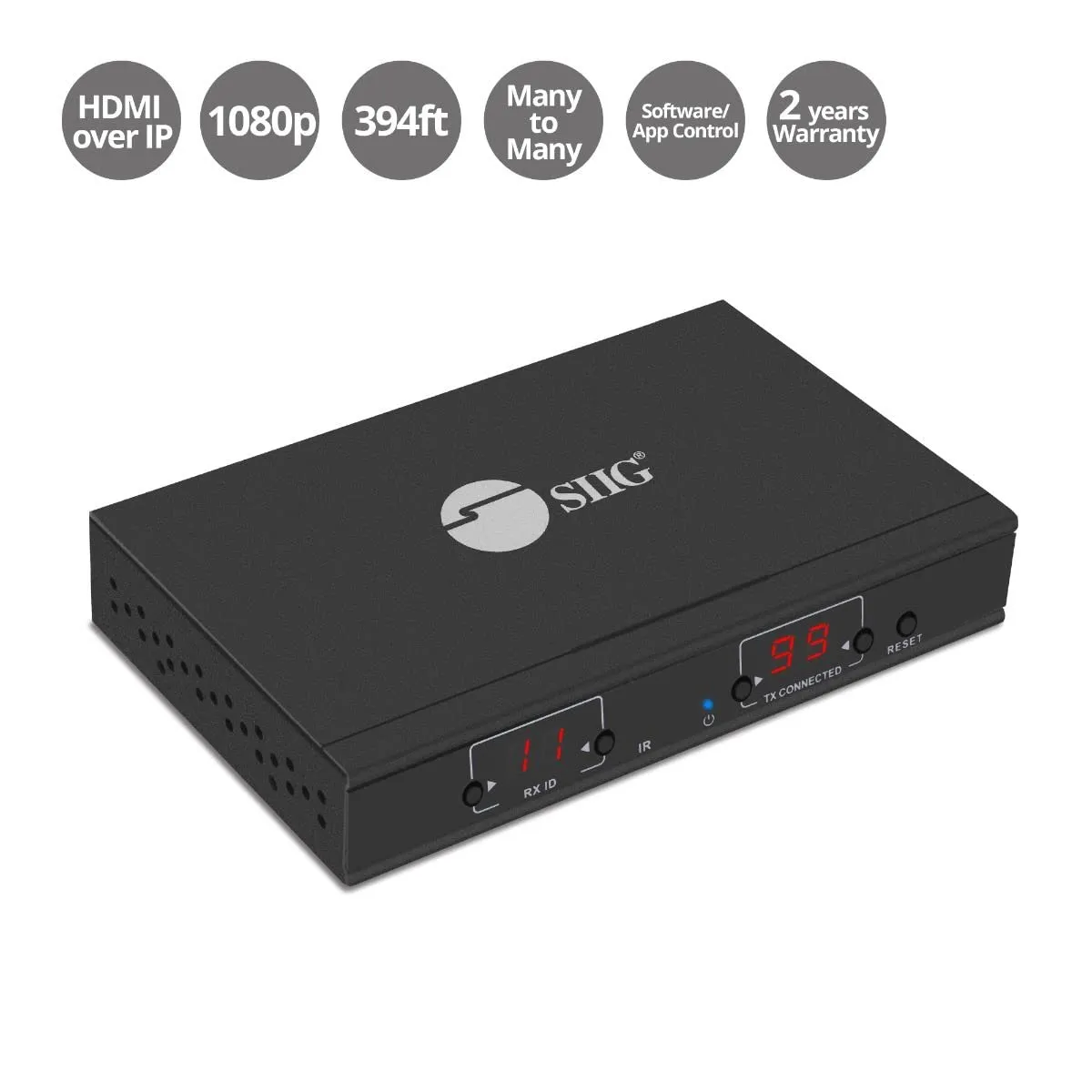 Siig CE-H23C11-S2 Hdmi Over Ip Extender Receiver