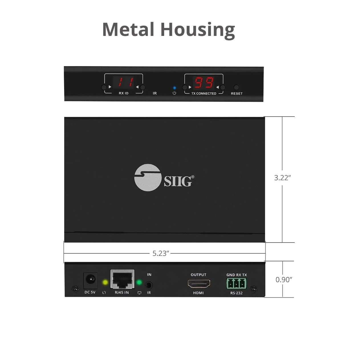 Siig CE-H23C11-S2 Hdmi Over Ip Extender Receiver