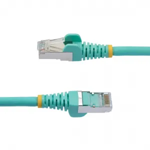 Startech NLAQ-25F-CAT6A-PATCH 25ft Cat6a Ethernet Cable - Aqua - Low S