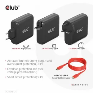 Club CAC-1912US Travel Charger 100w Gan Tech