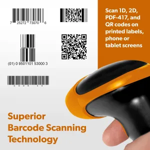 Ambir BR100-BL Br100 Usb Barcode Scanner - Reliable Black Design