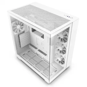 Nzxt CM-H91FW-01 H9 Flow Mid-tower Case With F120q Airflow Fan - White