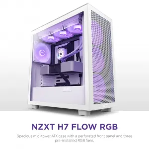 Nzxt CM-H71EW-02 H7 Elite Atx Mid Tower Case - White (2023 Model)