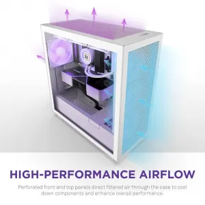 Nzxt CM-H71EW-02 H7 Elite Atx Mid Tower Case - White (2023 Model)