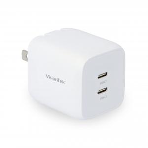 Visiontek 901535 45w Usb-c Chrgr 2x Port Gan