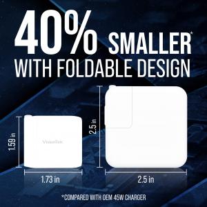 Visiontek 901535 45w Usb-c Chrgr 2x Port Gan