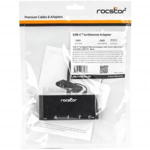 Rocstor Y10A262-B1 Usb-c To Ethernet Adapter