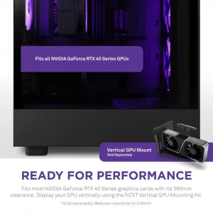 Nzxt CC-H51FB-R1 H5 Flow Rgb Atx Mid Tower Case - Black (2023)